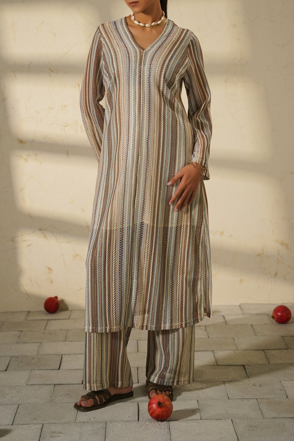 TAUPE RESORT TUNIC WITH LINING