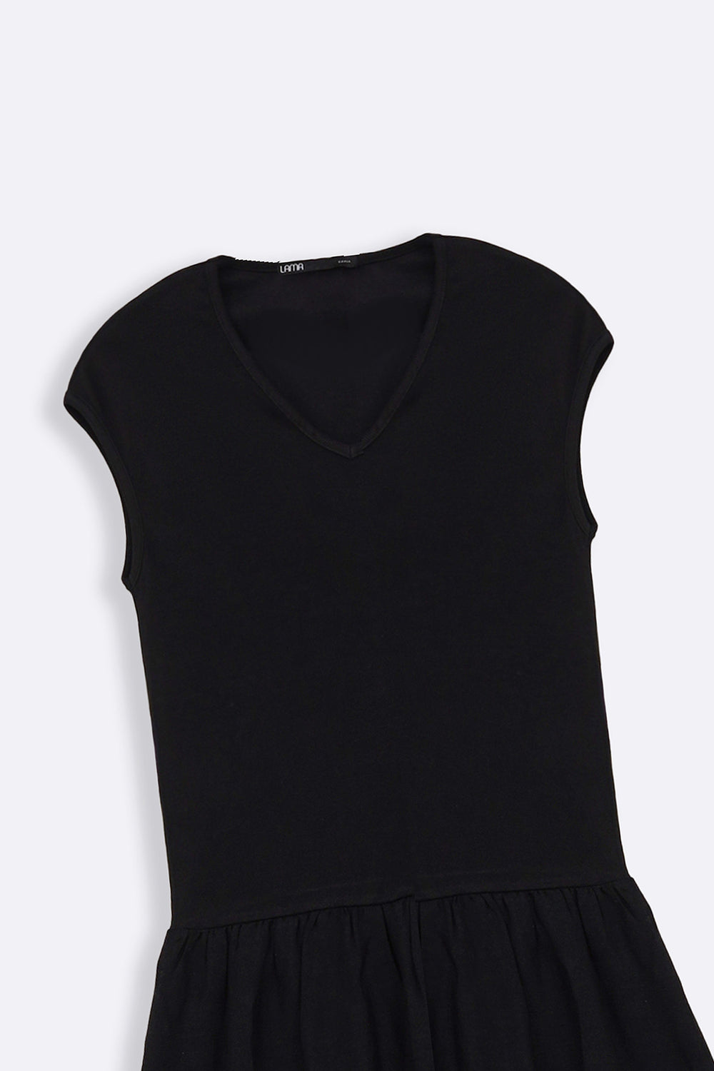 BLACK TIERED DRESS
