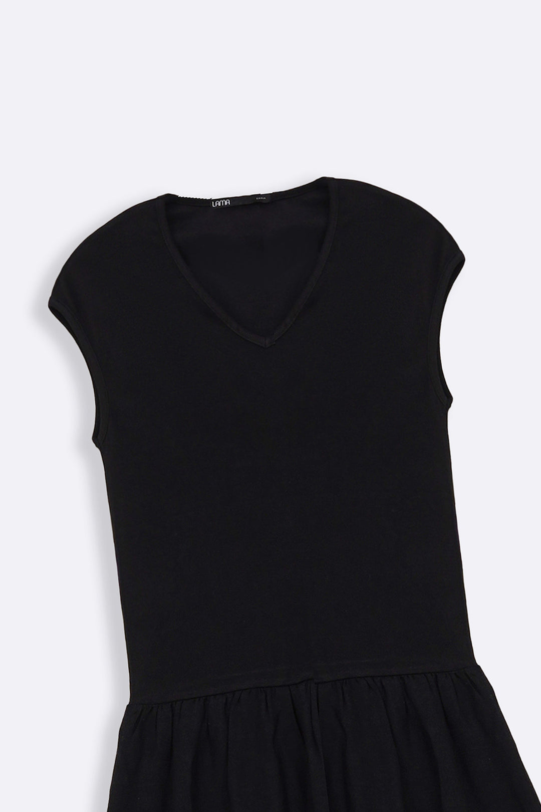 BLACK TIERED DRESS