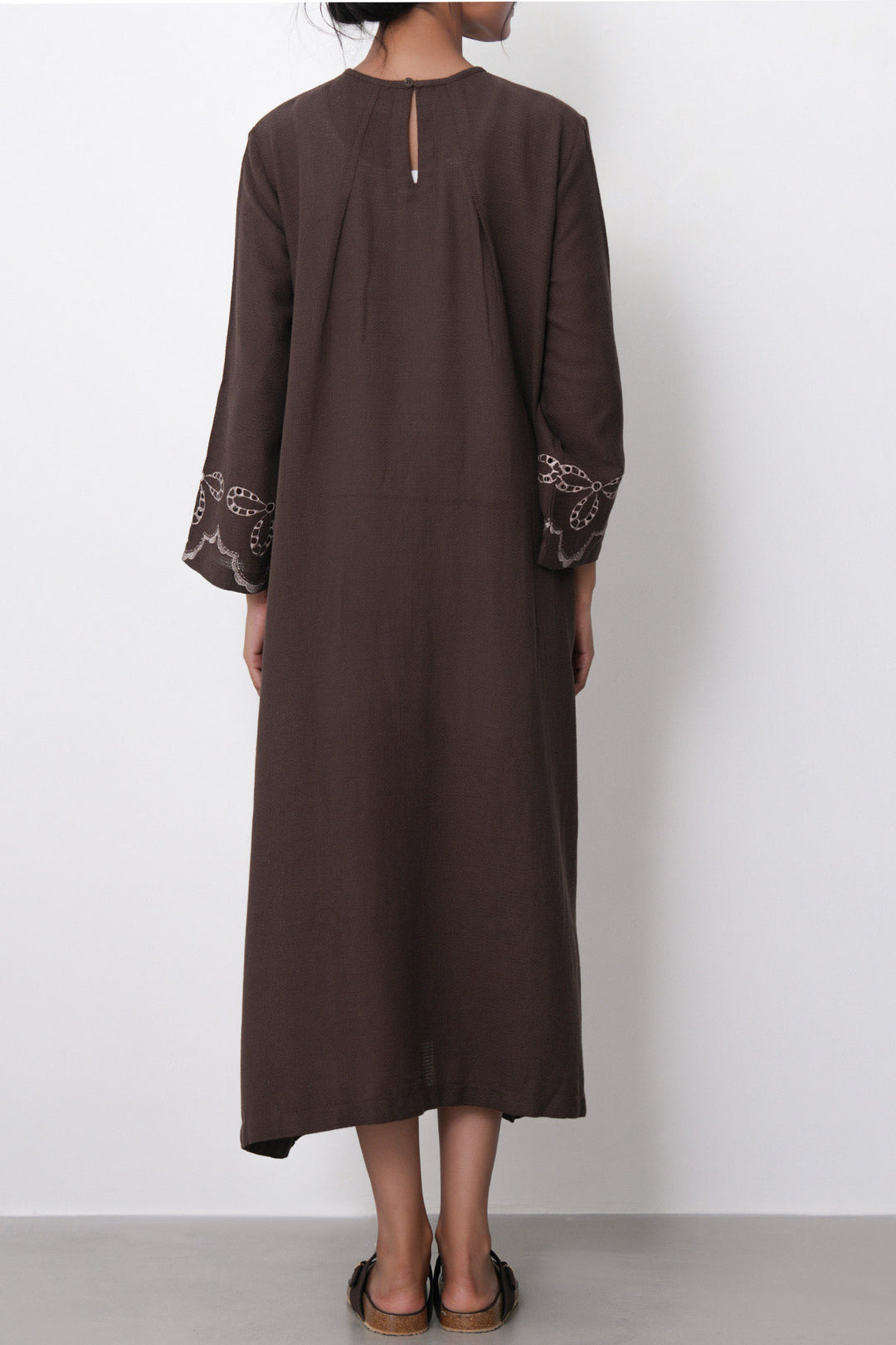 EMBROIDERED COTTON DRESS