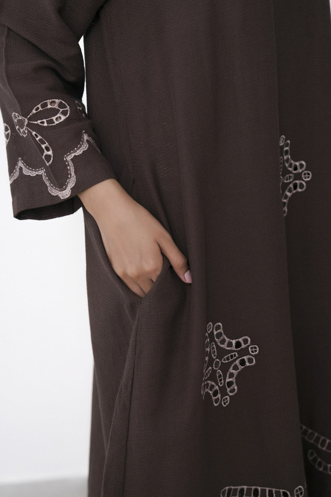 EMBROIDERED COTTON DRESS