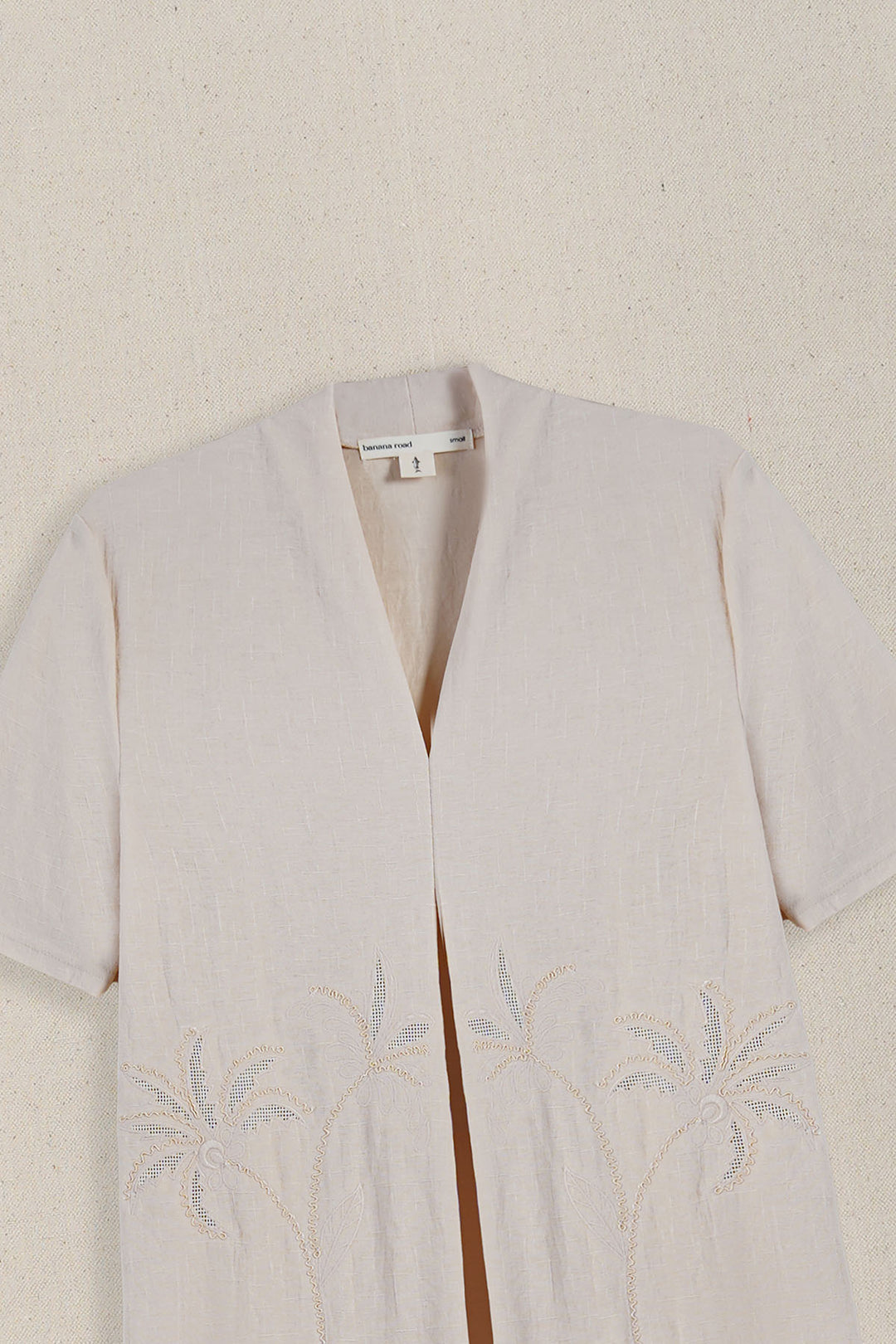 OFF WHITE KNIT EMBROIDERED DRESS