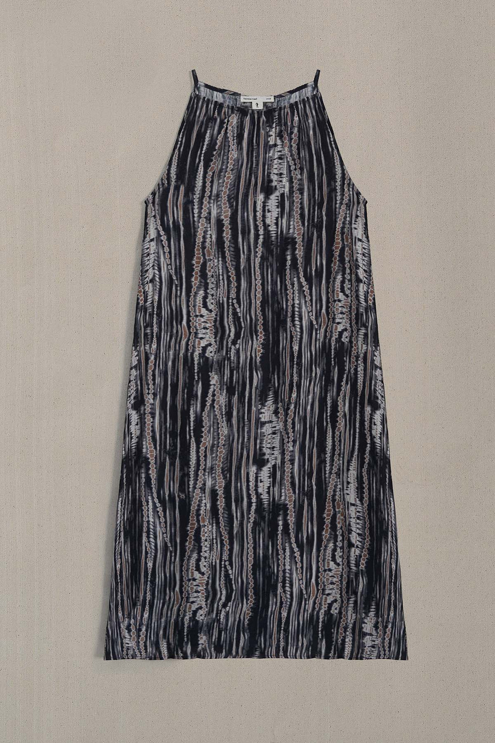 BLACK MONO TIDE DRESS