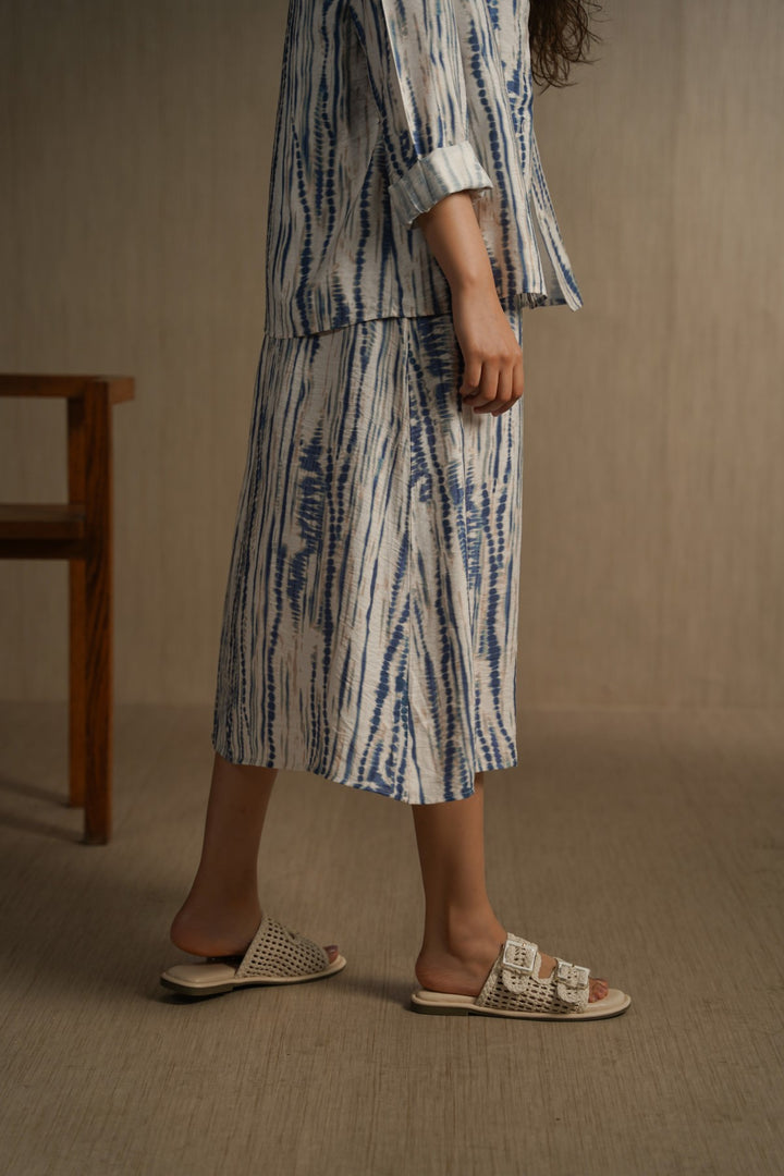 BLUE MONO TIDE DRESS