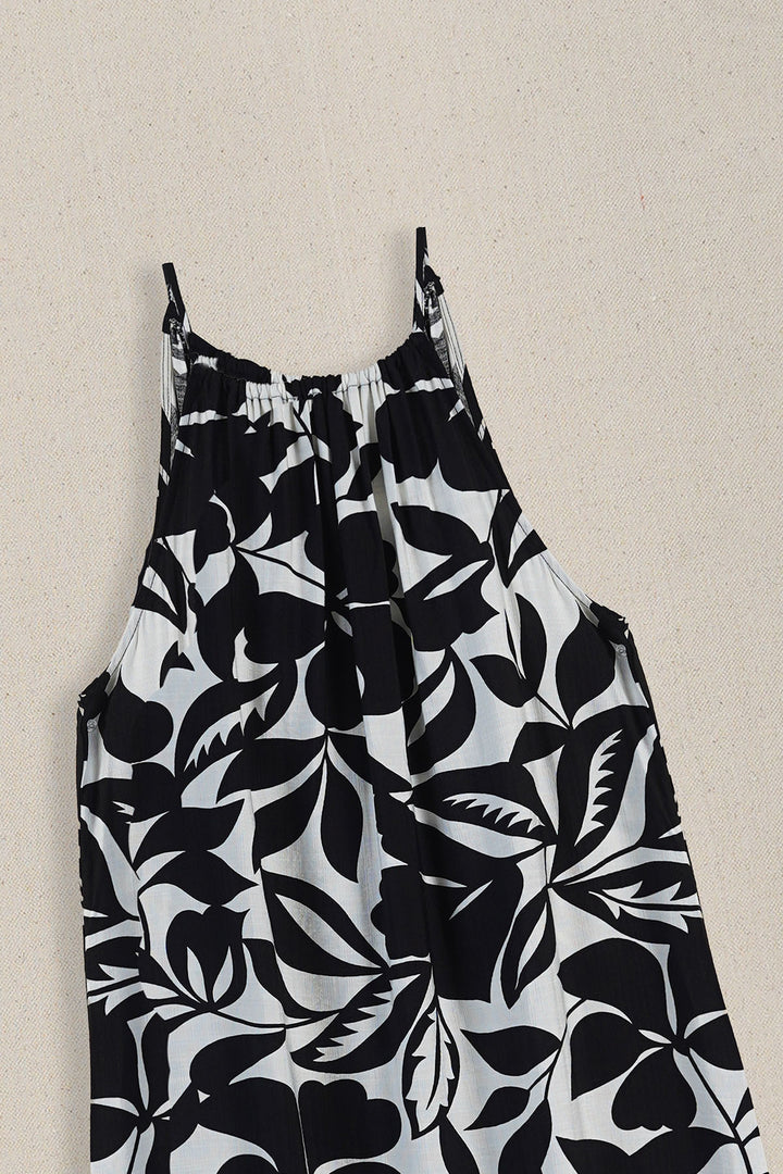 BLACK ISLA SLIP DRESS