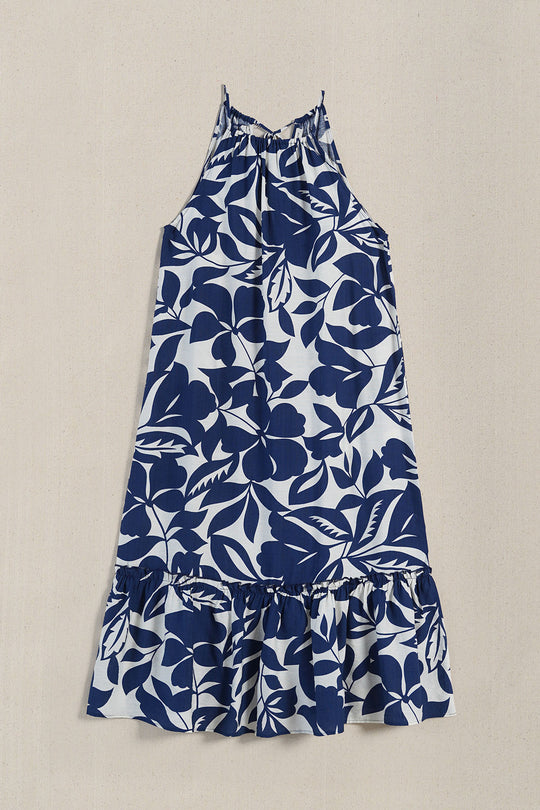BLUE ISLA SLIP DRESS