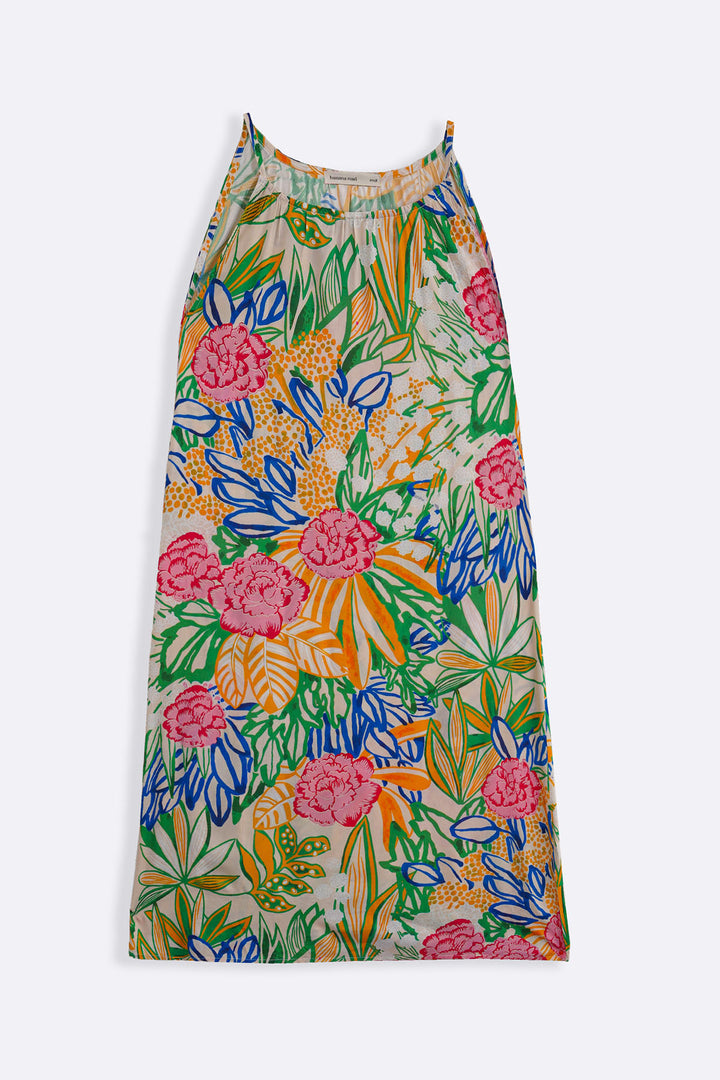 PINK GARDENIA SLIP DRESS