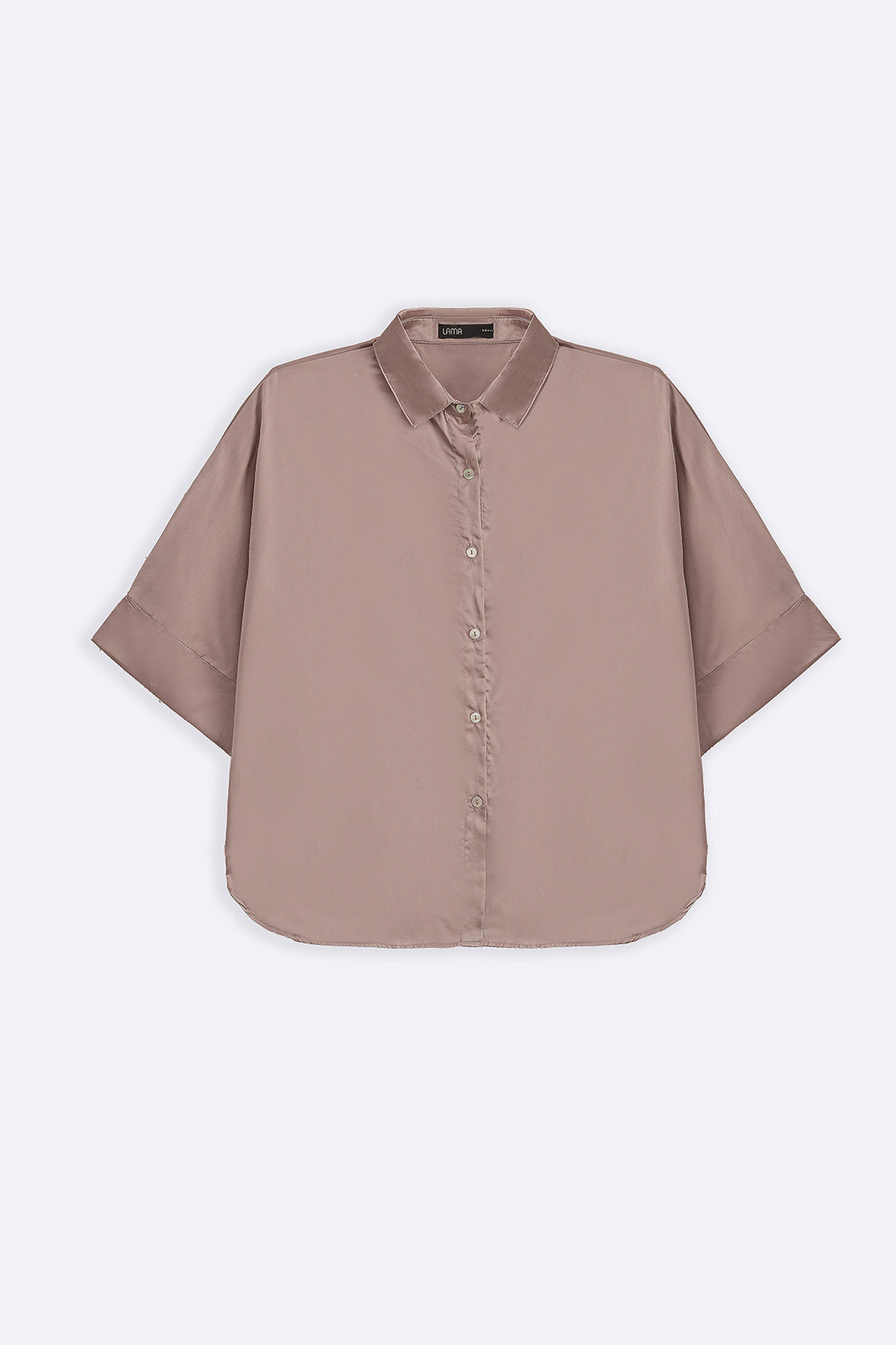 PINK EVENING SATIN BLOUSE