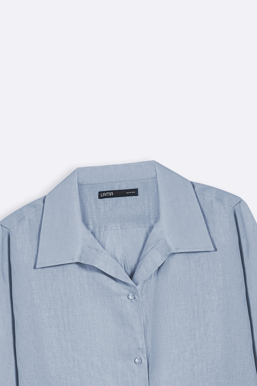 BLUE 100% PURE LINEN SHIRT