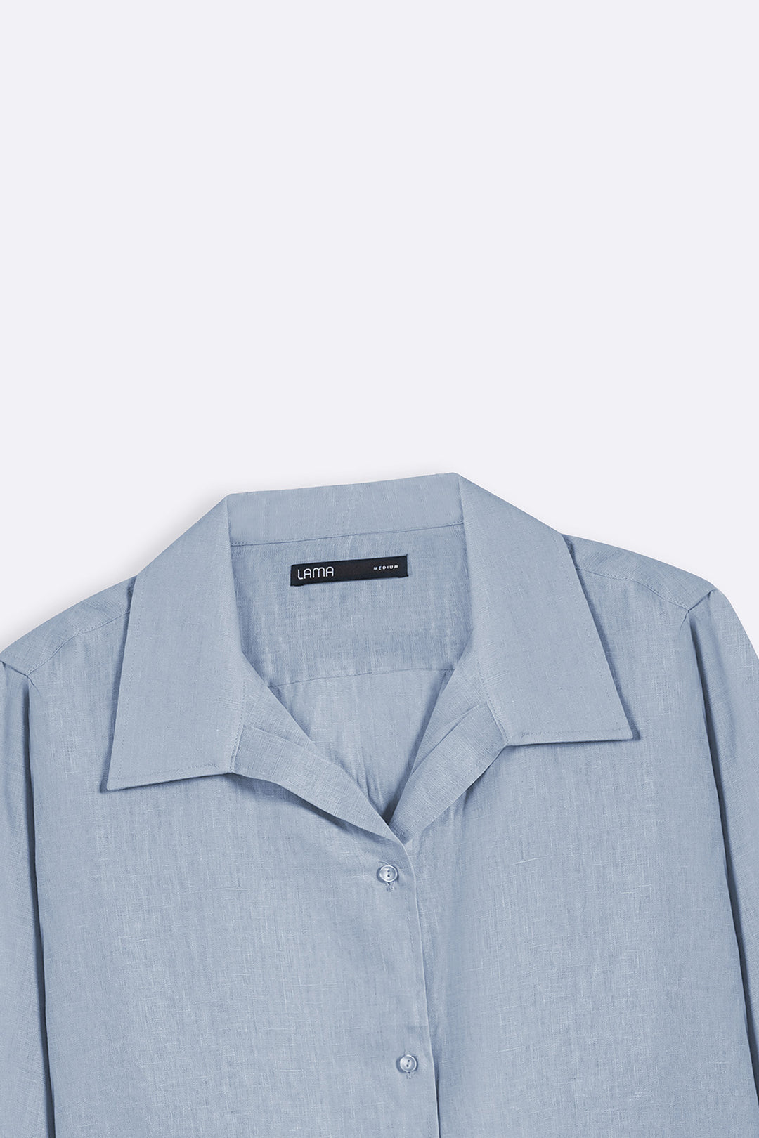 BLUE 100% PURE LINEN SHIRT