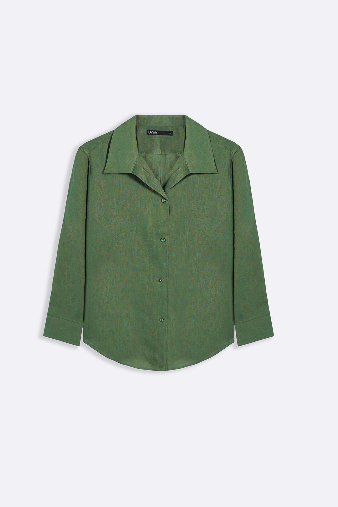GREEN 100% PURE LINEN SHIRT