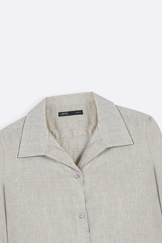 OAT MELANGE 100% PURE LINEN SHIRT