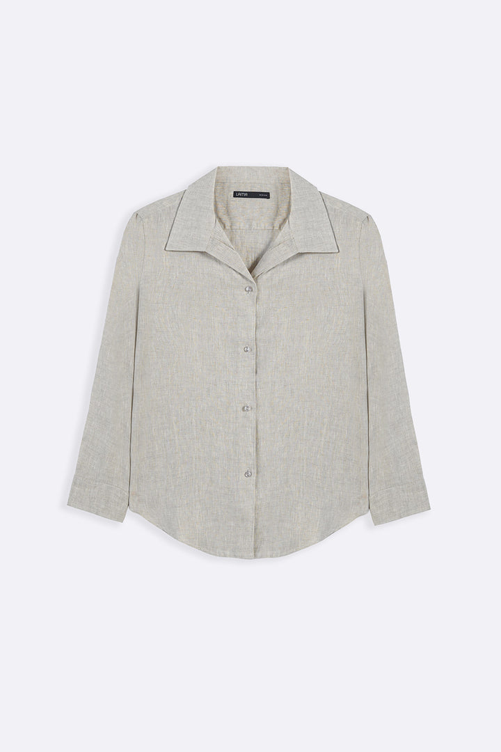 OAT MELANGE 100% PURE LINEN SHIRT