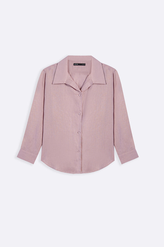 PINK 100% PURE LINEN SHIRT