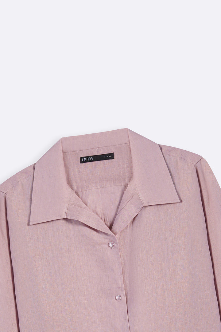 PINK 100% PURE LINEN SHIRT