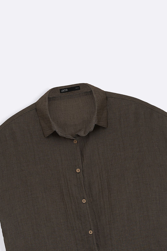 CHARCOAL BARELIGHT BUTTON DOWN