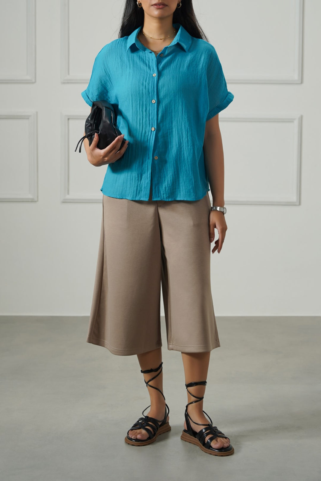 TEAL BARELIGHT BUTTON DOWN