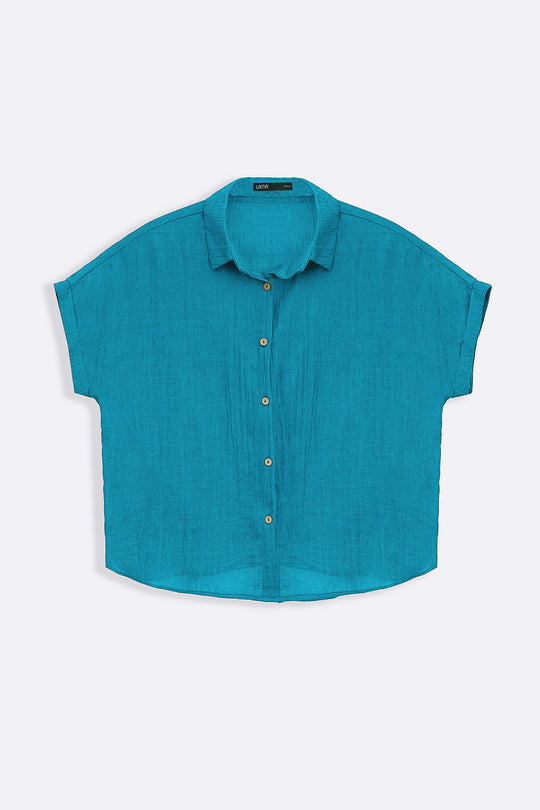 TEAL BARELIGHT BUTTON DOWN
