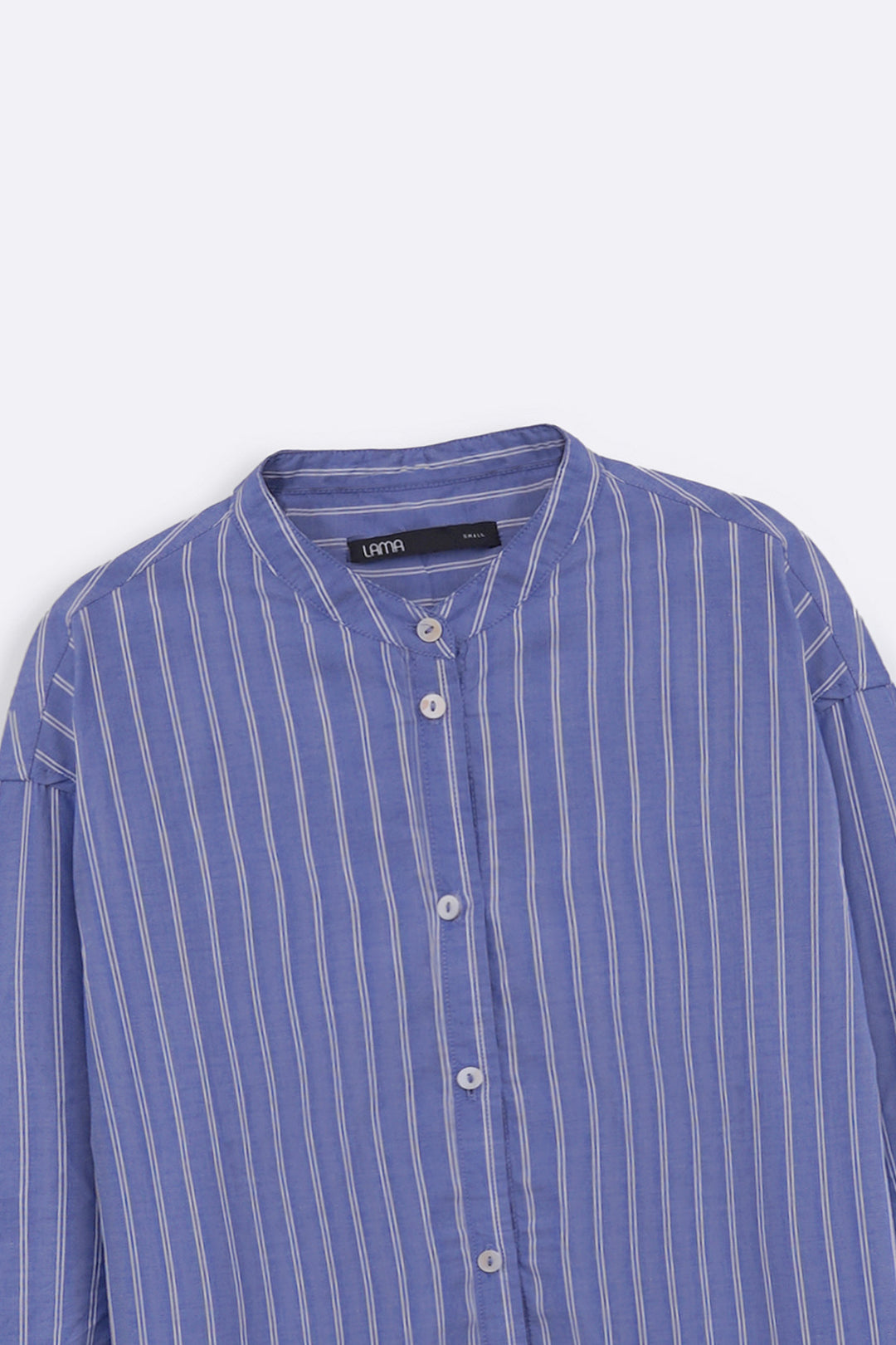 BLUE COTTON STRIPED SHIRT