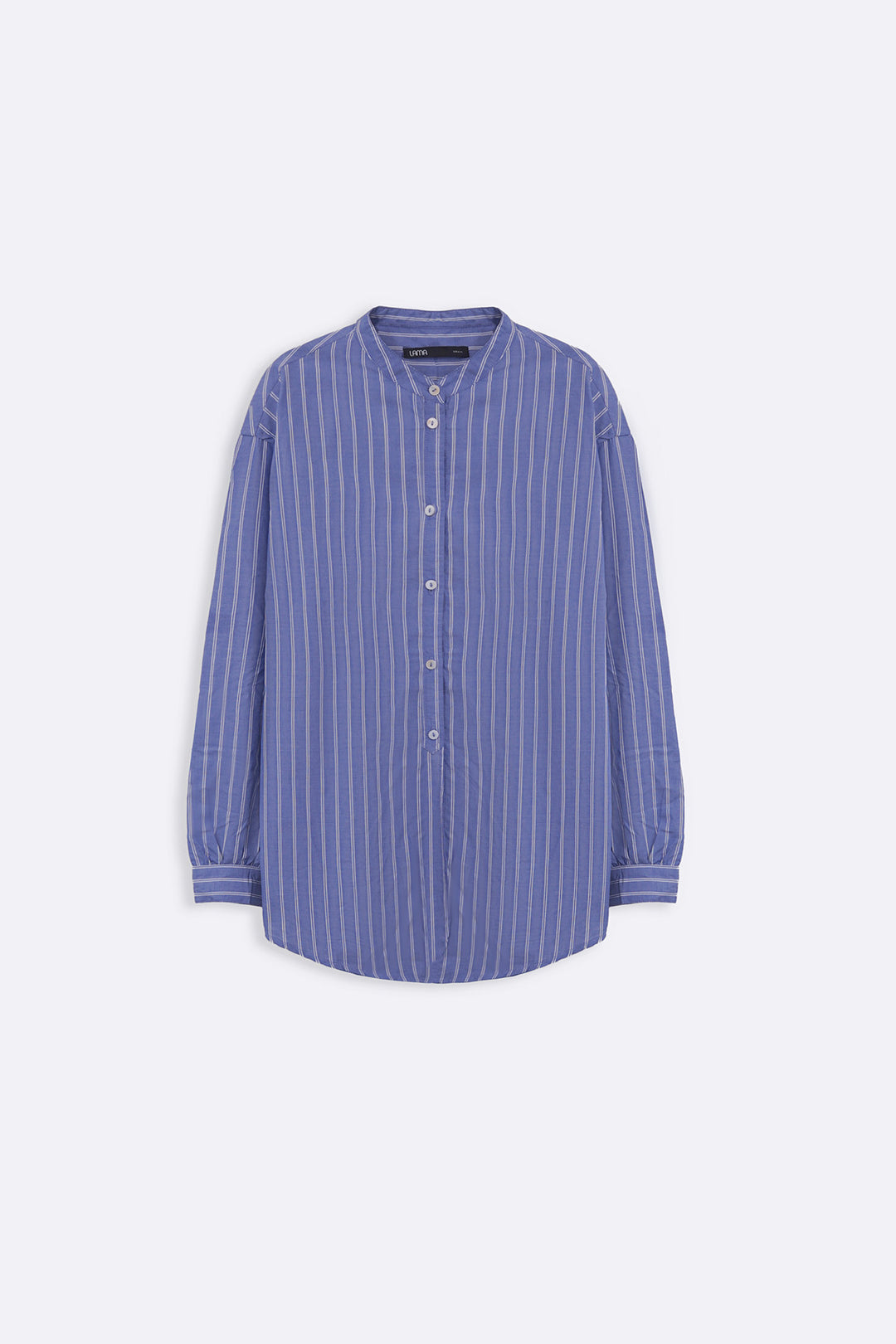 BLUE COTTON STRIPED SHIRT