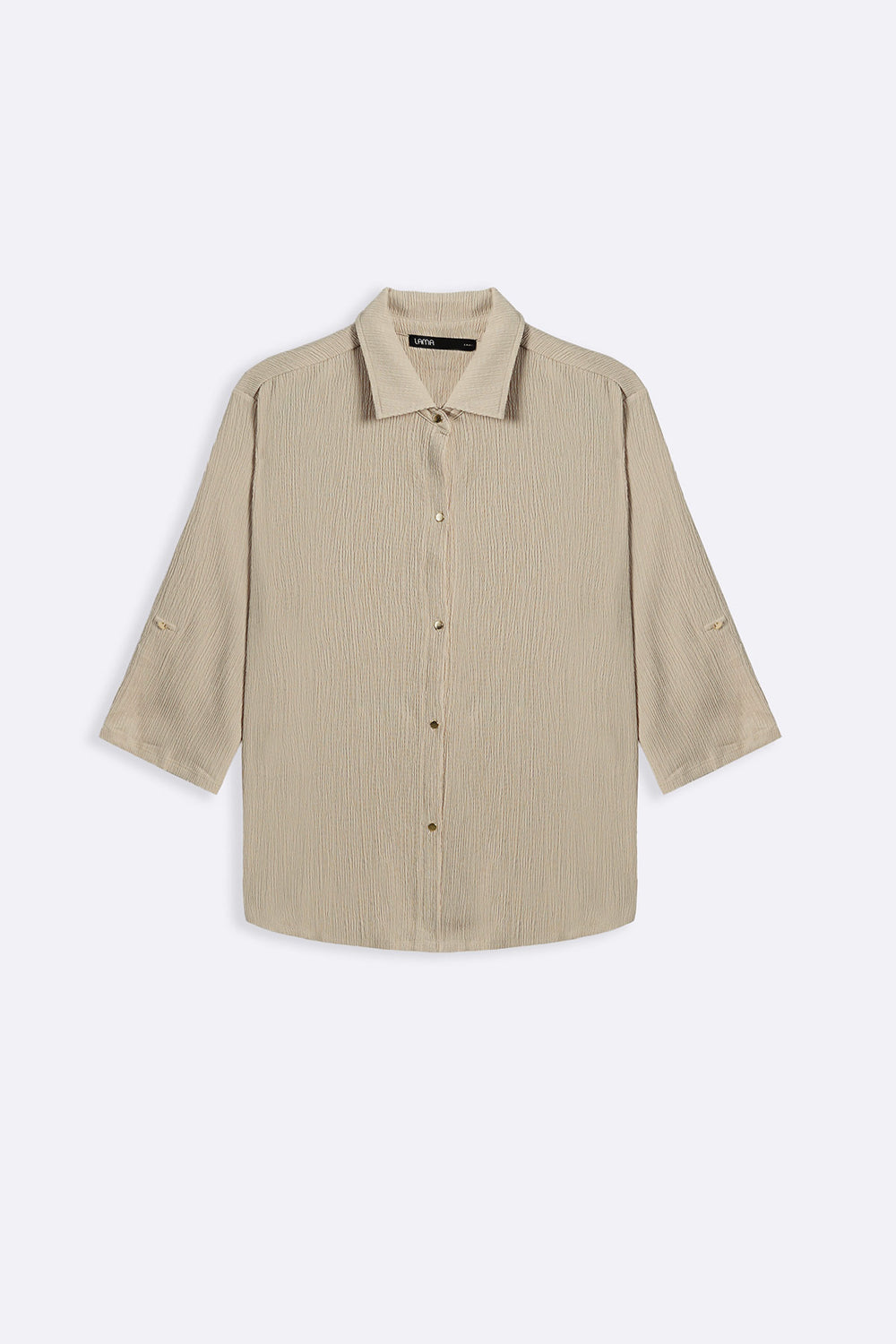 OAT WHITE V COLLARED SHIRT