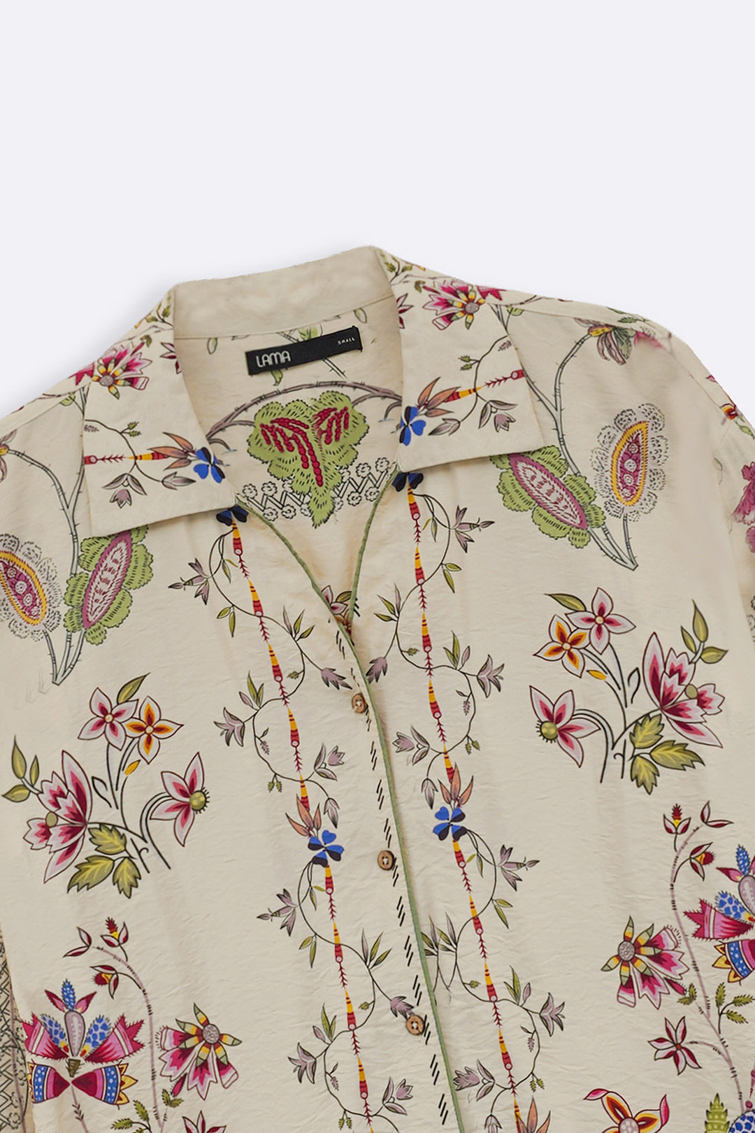 BEIGE VINTAGE FLORAL SHIRT