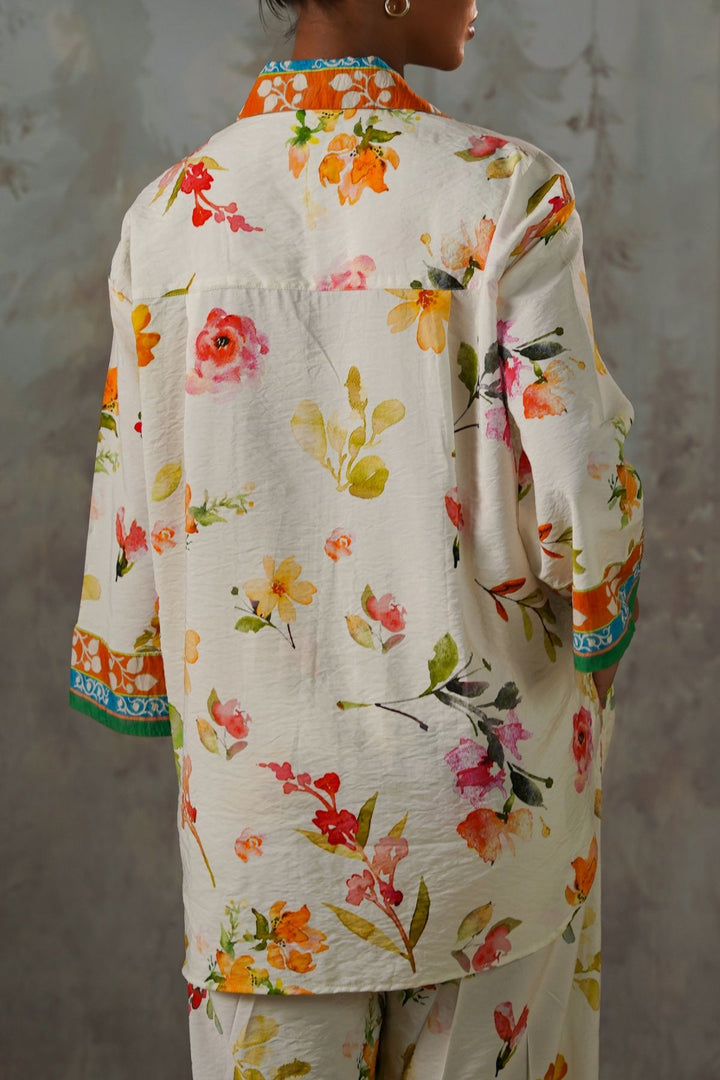 OFF WHITE LILIES AT DAWN SHIRT