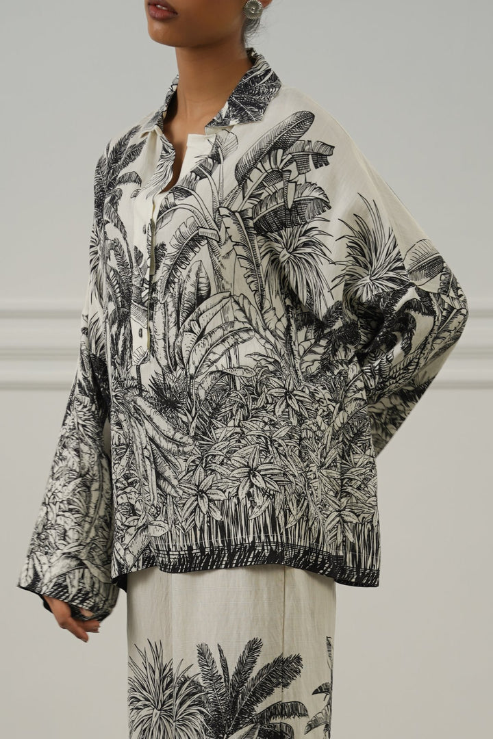 OFF WHITE JUNGLE ETCH SHIRT