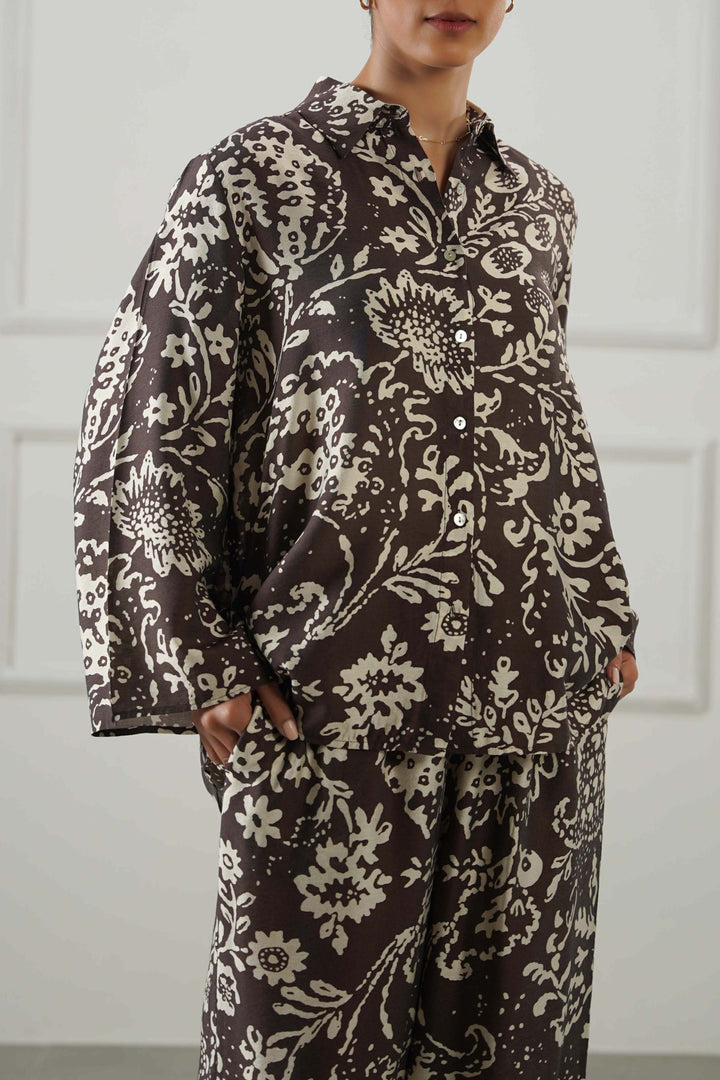 BROWN BARON BUTTON DOWN SHIRT