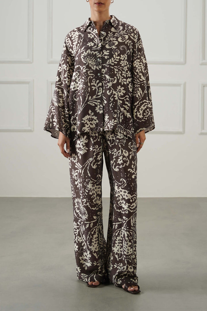 BROWN BARON BUTTON DOWN SHIRT