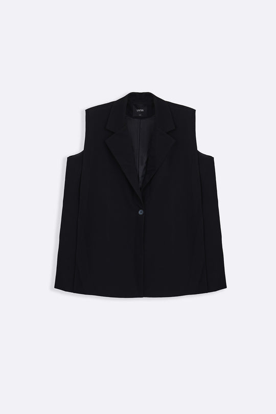 SLEEVELESS STATEMENT BLAZER