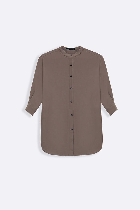 FLOW BAND COLLAR SHIRT