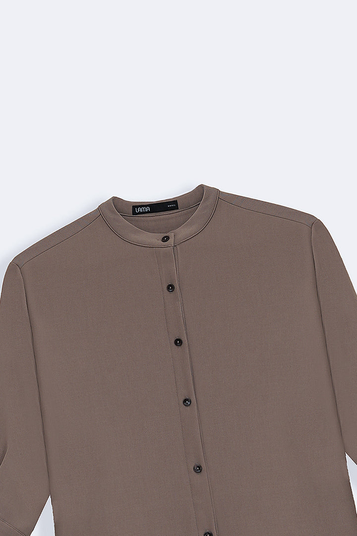 FLOW BAND COLLAR SHIRT