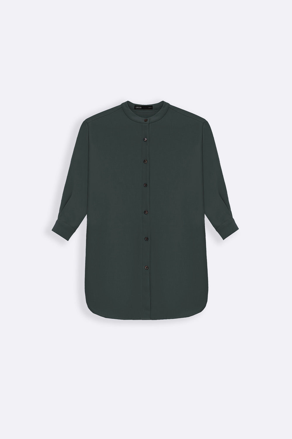 GREEN FLOW BAND COLLAR SHIRT
