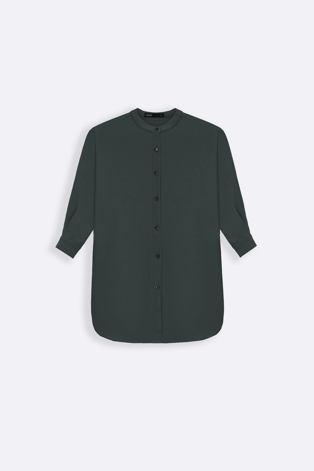 GREEN FLOW BAND COLLAR SHIRT