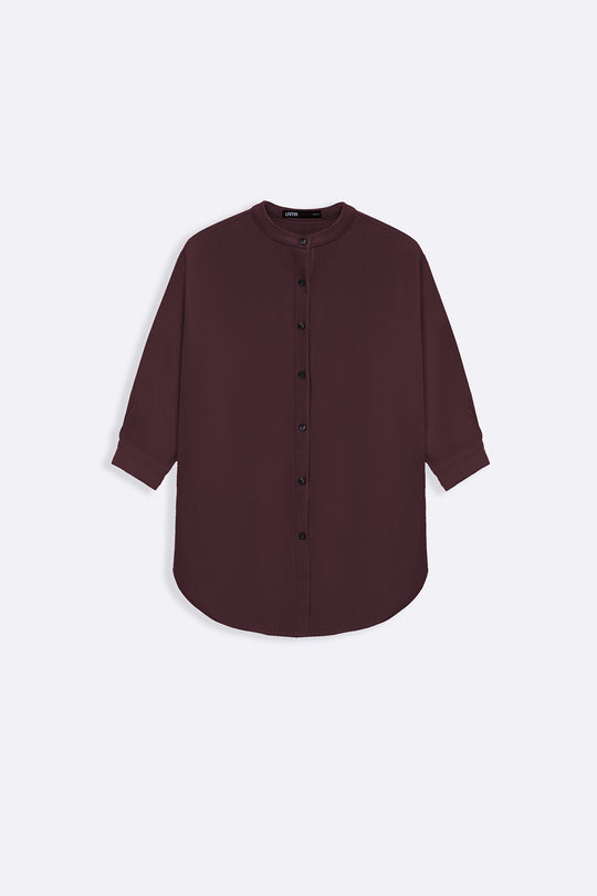 FLOW BAND COLLAR SHIRT
