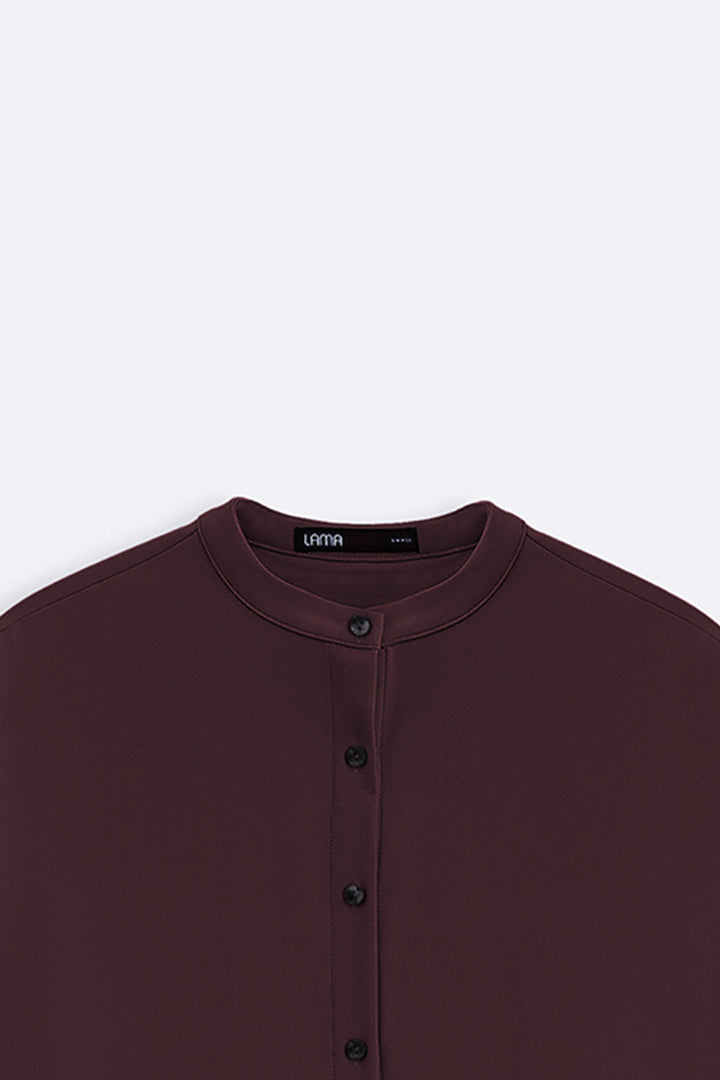 FLOW BAND COLLAR SHIRT