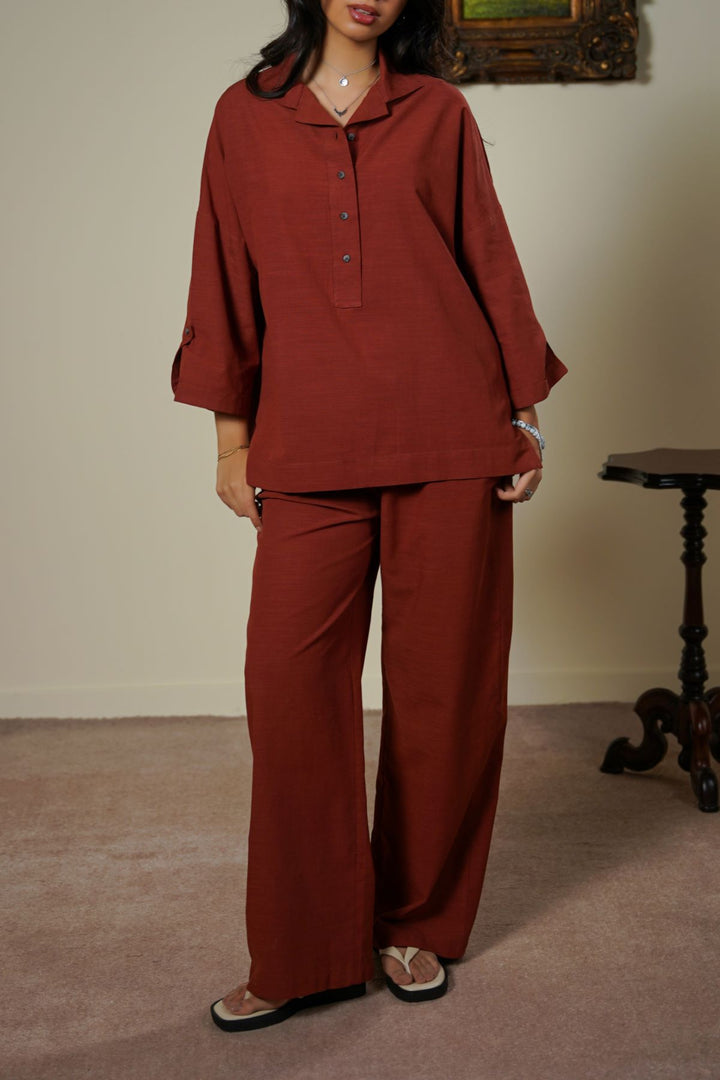 HALF-BUTTON SUMMER SHIRT