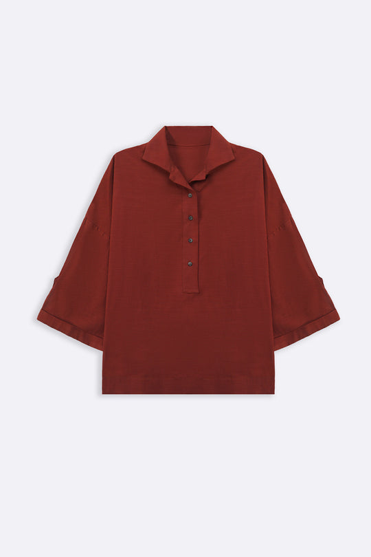 HALF-BUTTON SUMMER SHIRT