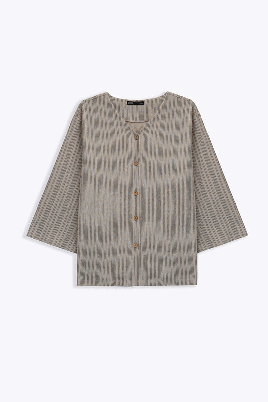 STONE BLACK LINEA STRETCH SHIRT