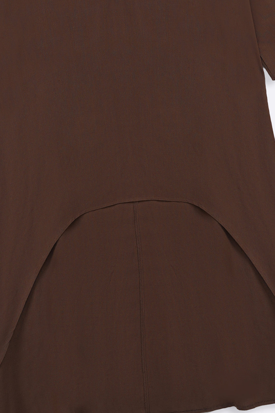 COFFEE SCOOP HEM LINEN BLEND TUNIC