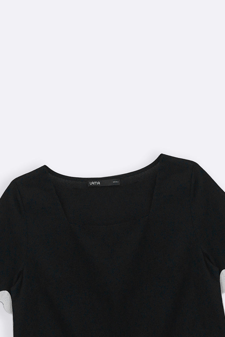 BLACK RIC RAC TOP