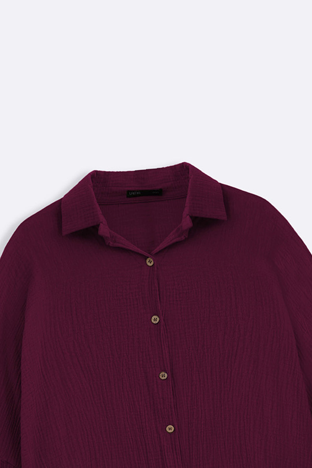 WINE EVERYDAY MUSLIN SHIRT
