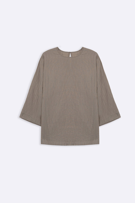 TAUPE SABLE EASY SHIRT