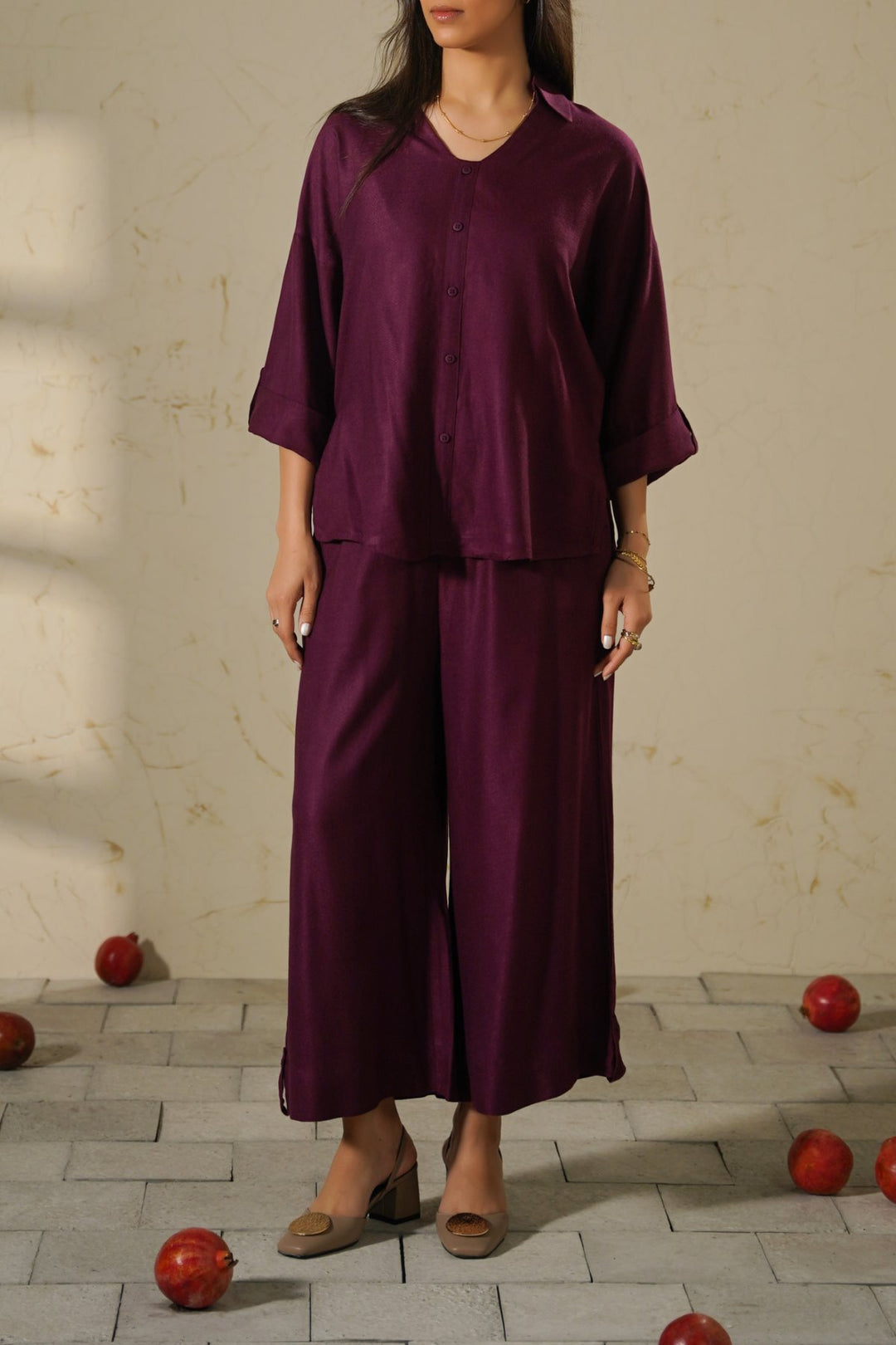 MAROON EASY BREEZE TOP