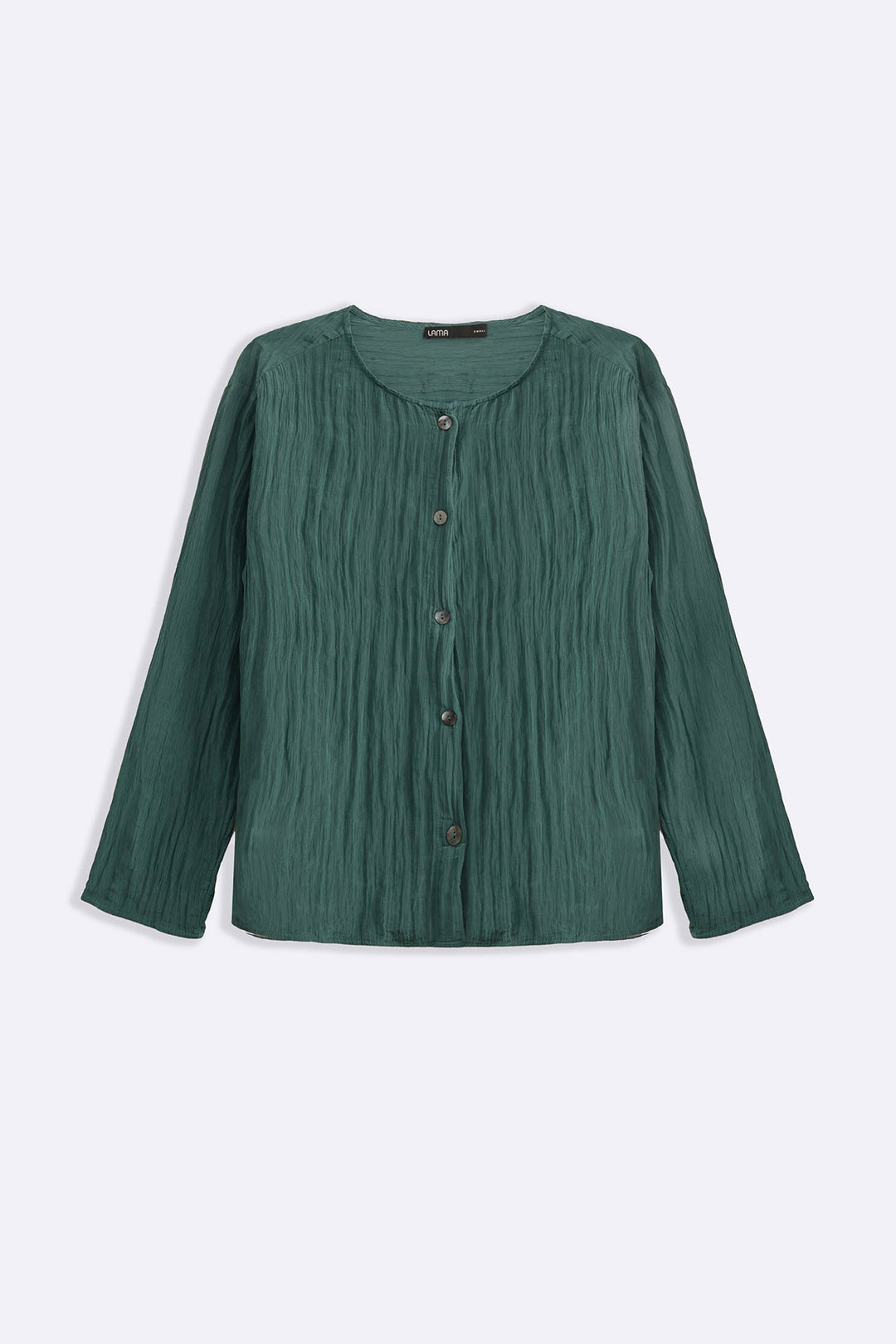 TURQUOISE LIGHTWEIGHT CRINKLE TOP