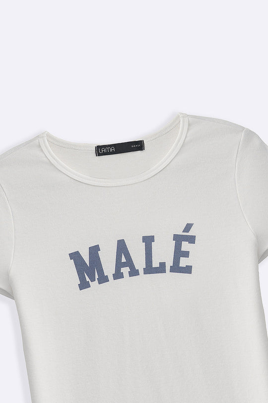 WHITE MALÃƒâ€° CAMPUS TEE