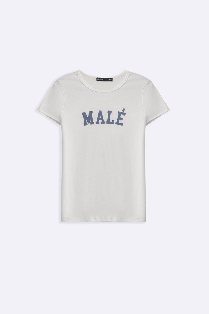 WHITE MALÃƒâ€° CAMPUS TEE