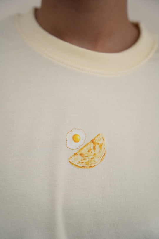 BUTTER YELLOW ANDA PARATHA TEE