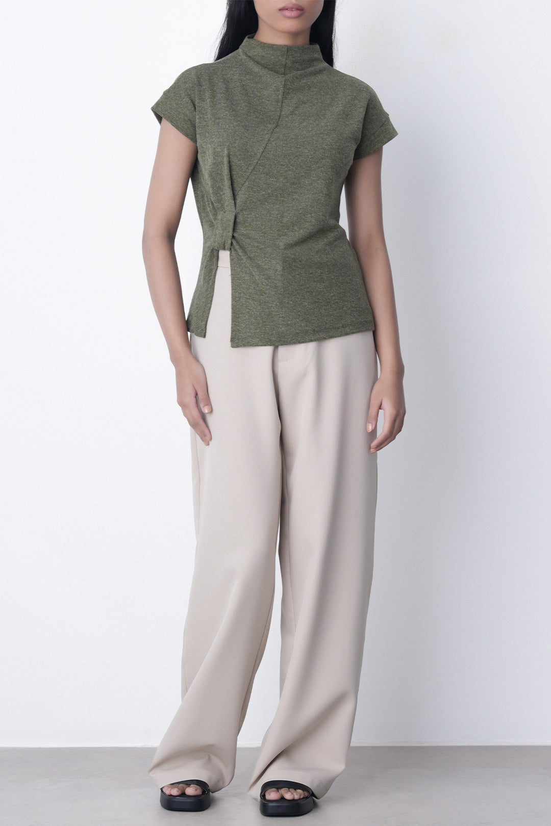 OLIVE KNOT FUNNEL TOP